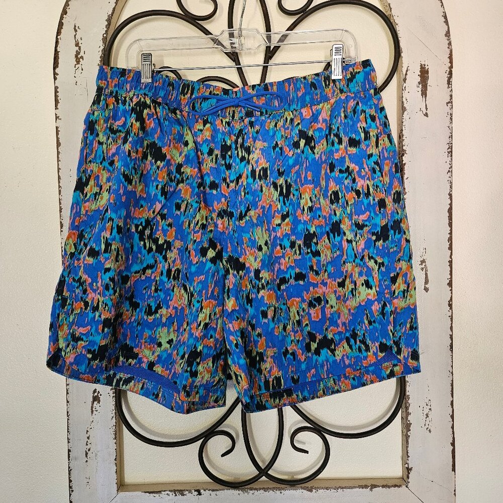 Nike Athletic Works Men`s Drawstring multi color shorts NWT size L